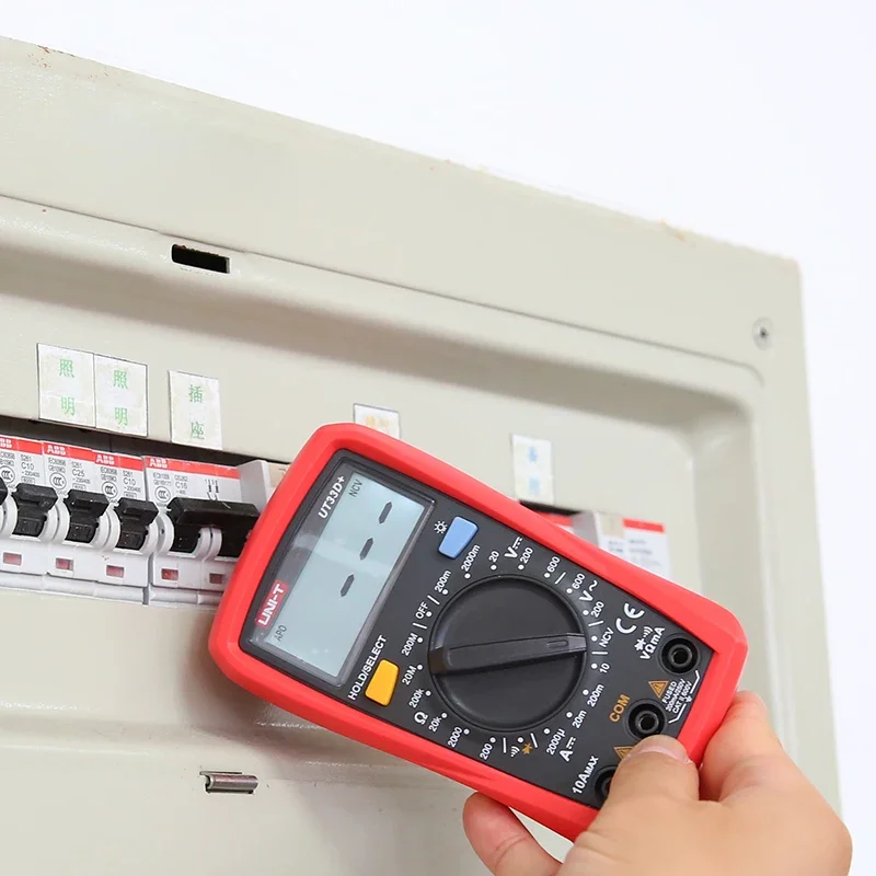 UNI-T مقياس متعدد رقمي UT33D + UT33C + UT33B + UT33A + حجم اليد المتعدد تيار مستمر التيار المتناوب الفولتميتر اختبار المقاومة أدوات متعددة