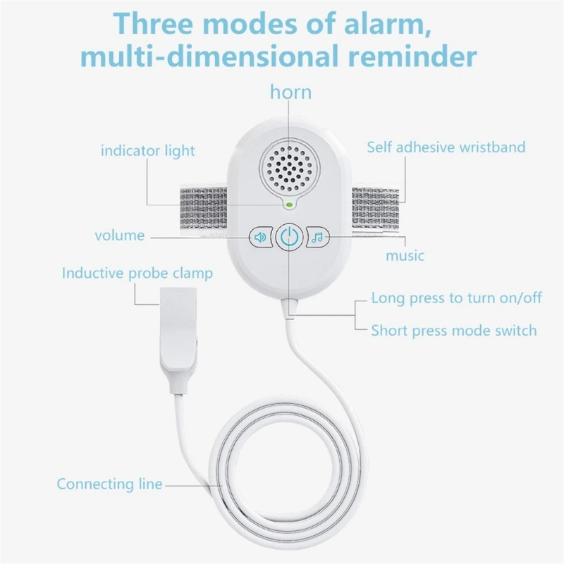 Zindelijkheidstrainingassistent voor jongens en meisjes, USB C oplaadbaar urine-alarmapparaat met hoge gevoeligheid voor ouderen