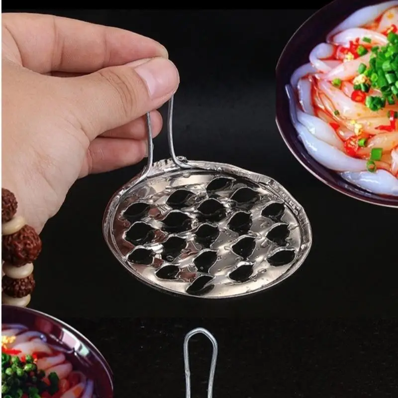 (BF06)Stainless Steel Bean Jelly Scraper Manual Multifunctional Cold Noodle Scraper Wear Resistant Scraping Tool Kitchen Gadget