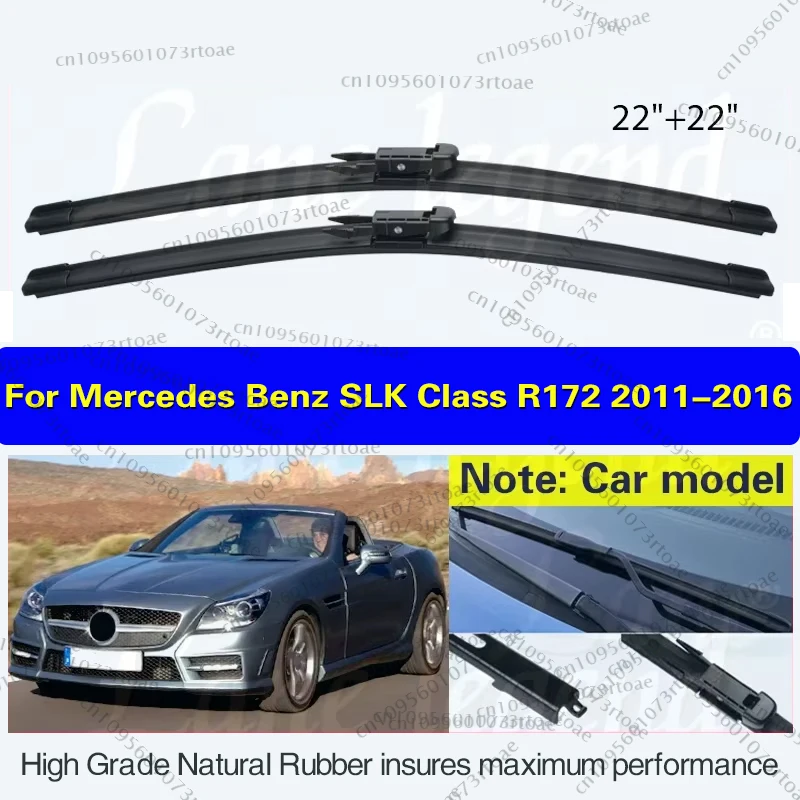 

For Mercedes Benz SLK Class R172 2011 2012 2013 2014 2015 2016 Auto Windscreen Windshield Window Front Wiper Blades Soft Rubber