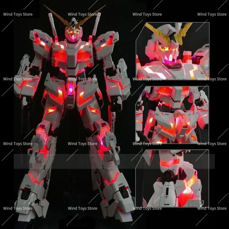 Bandai Genuine Gundam Model Kit Anime Figure PG 1/60 RX-0 UNICORN Gundam BANSHEE LED Light Set Anime Action Figure Without Body