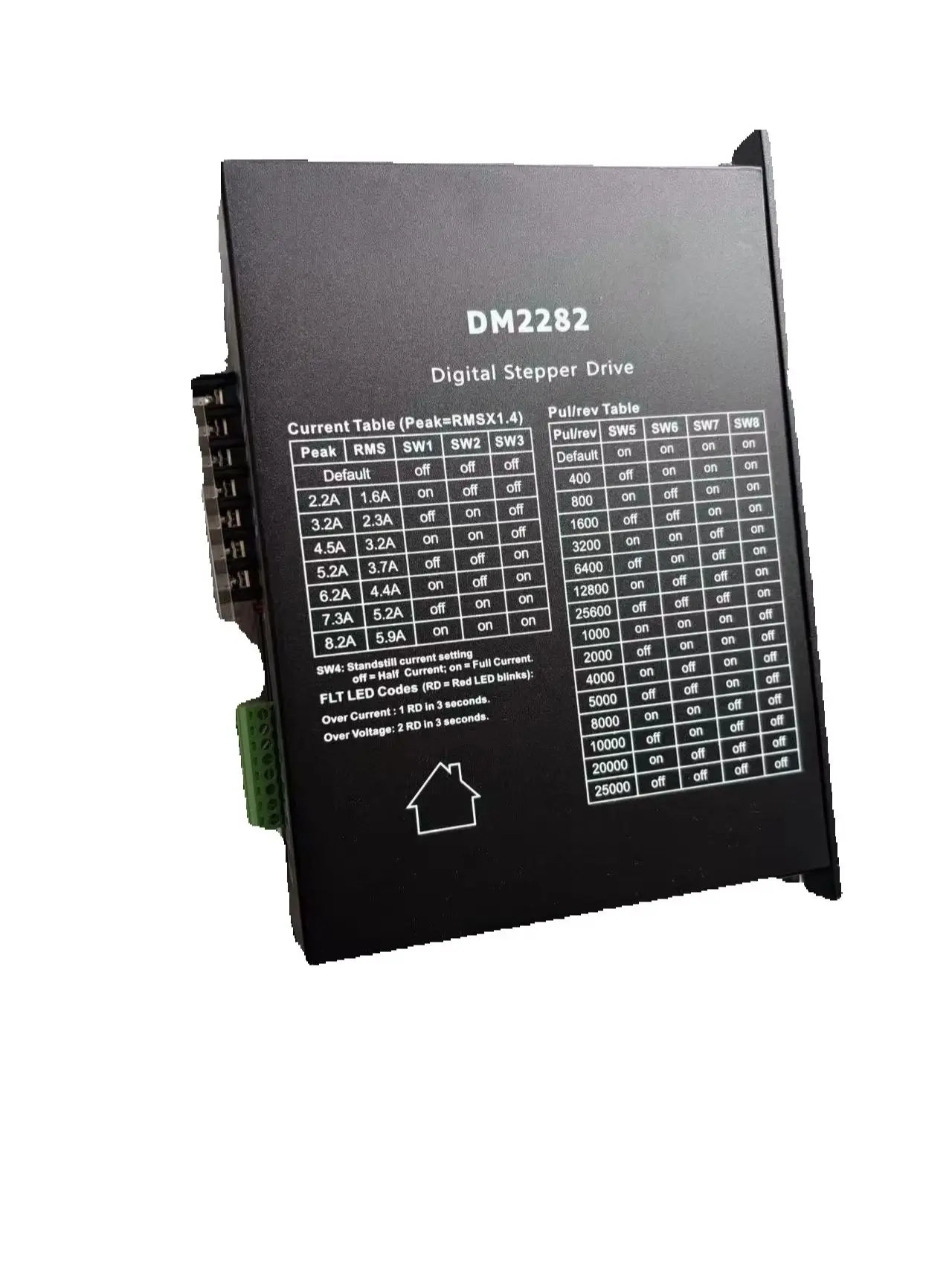 DM2282 CNC 2-phase Digital Stepper Driver 80~220V AC, 0.5~8.2A Peak Suitable for 2-phase 4-phase Motor