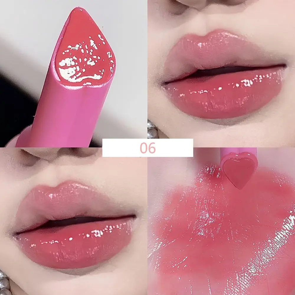 Solid Cartoon Cat Lipstick Nude Color Natural Mirror Moisturizing Lip Balm Waterproof Jelly Long-lasting Non-stick Cup Lip Gloss