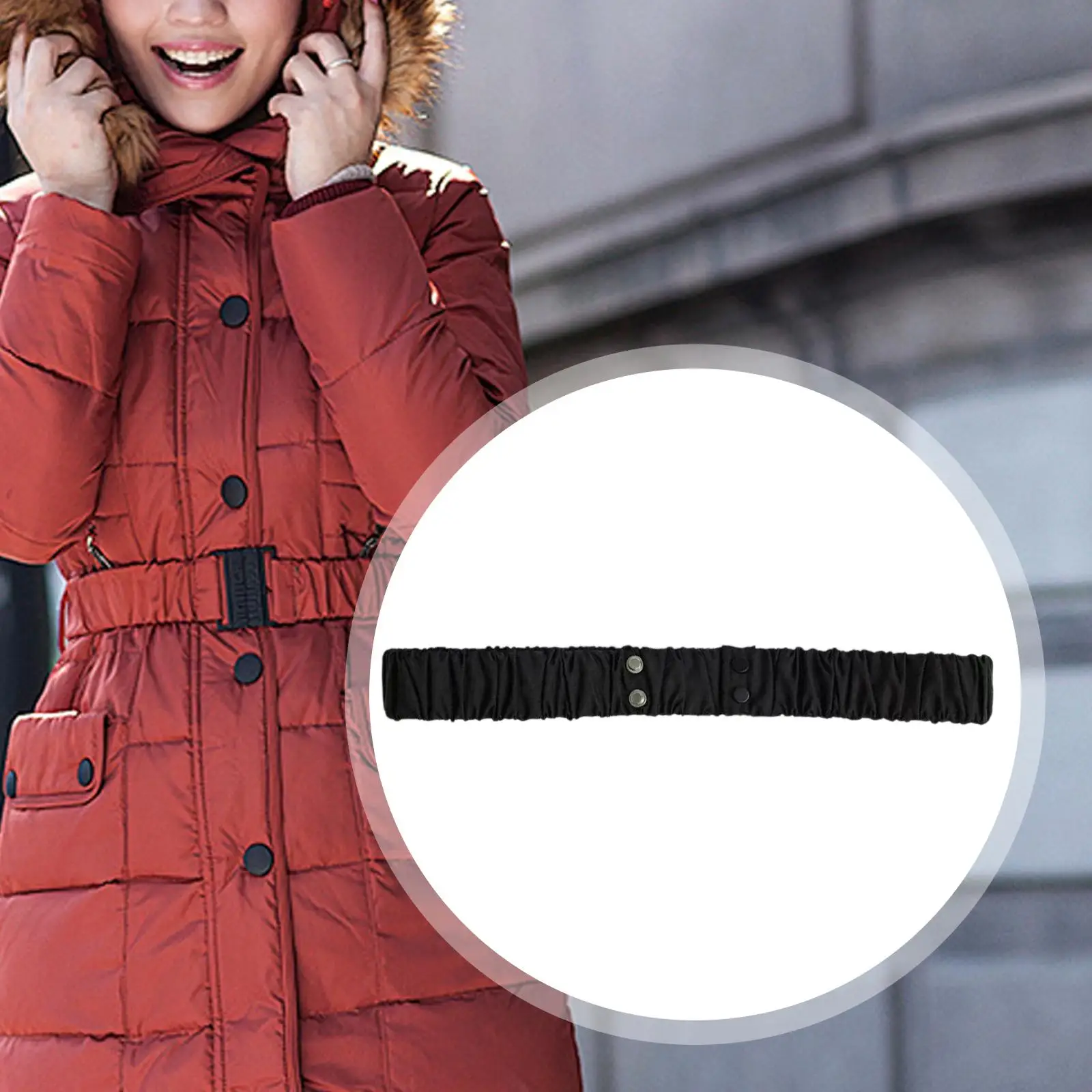 Women’s Wide Elastic Cinch Belt Stretch Pleated Waistband Fashion Accessory for Winter Clothing Sweater Jacket