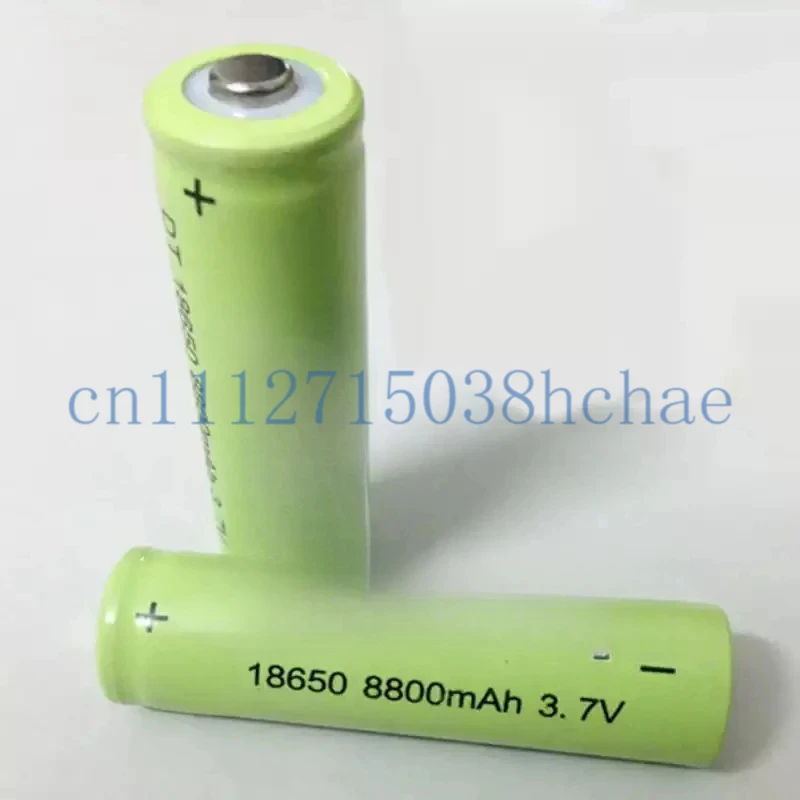 High-capacity 18650 rechargeable battery 3.7v 8800mAh charging pointed lithium battery for headlamp flashlights