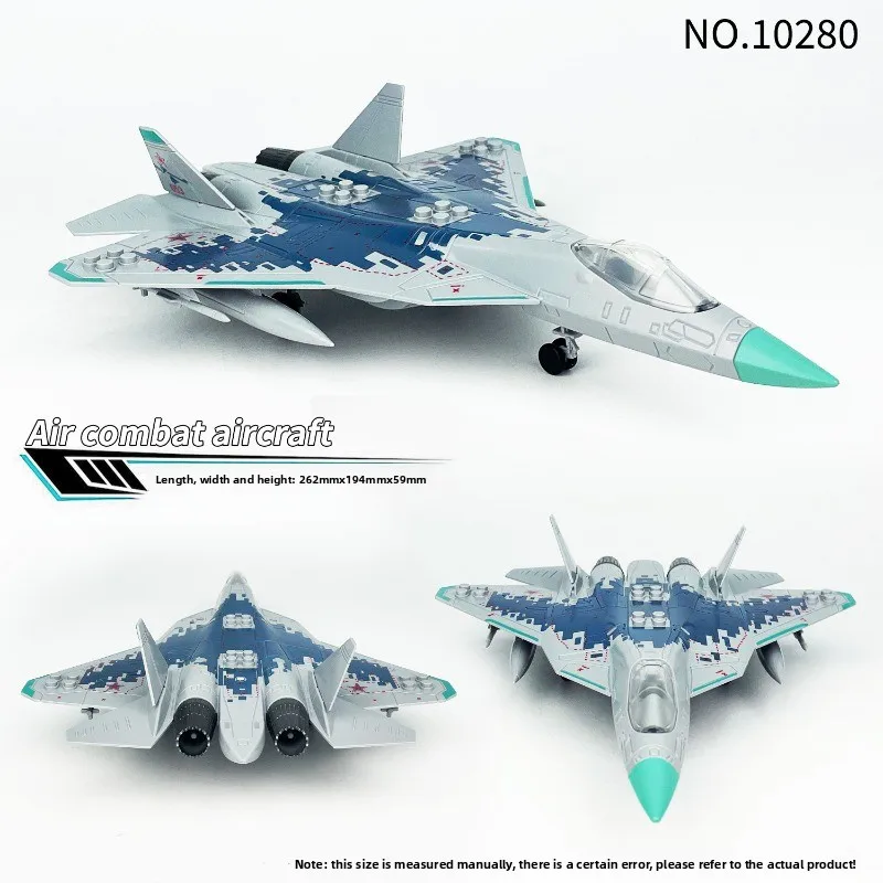 

SU57 истребитель 10280, ракетные аксессуары, колесо, детские строительные блоки из мелких частиц, игрушка, самолет ВВС, кукла, подарок на день рождения