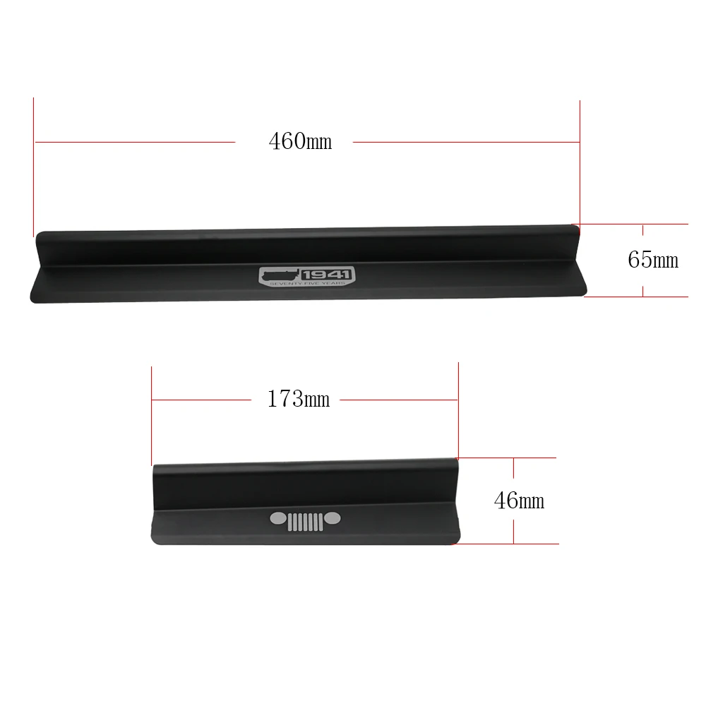 Door Sill Car Pedal Guards Cover Aluminum Alloy -Black Door Step Sill Scuff Plate Protectors for Jeep Wrangler JK 2/4 Door 07-18