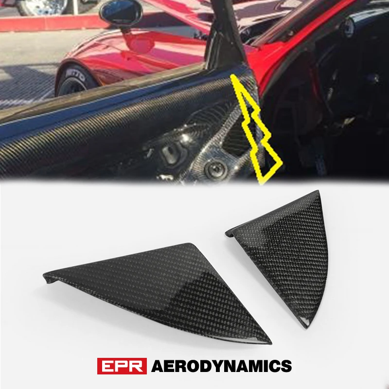 

Car-styling For Mazda RX7 FC3S Real Carbon Fiber Side Mirror Triangle Backing Plate In Stock