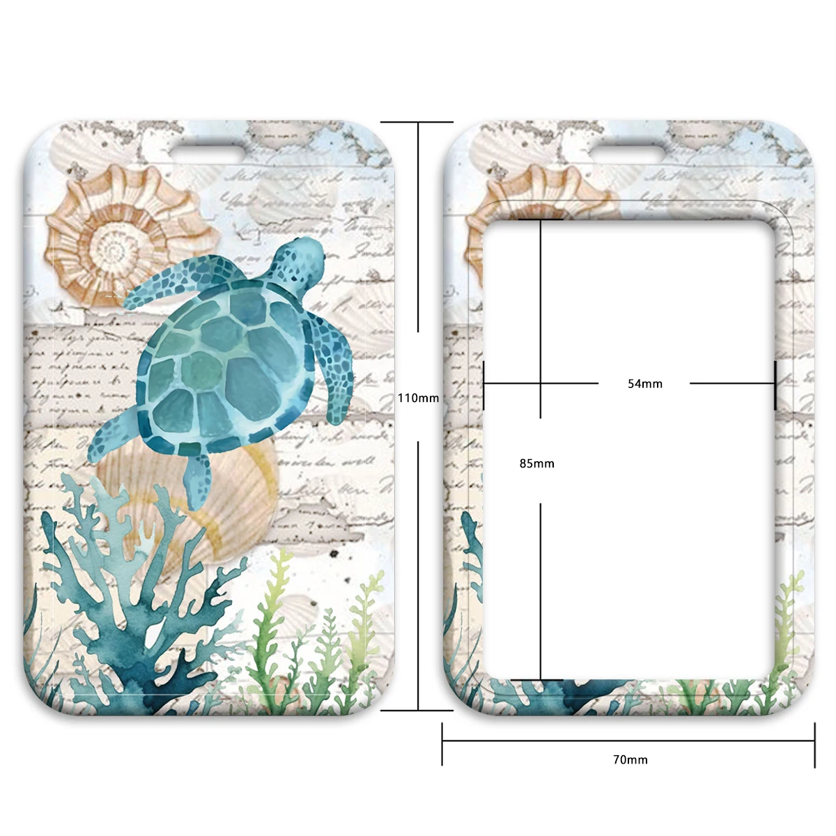 LX1378 Turtle Pattern Neck Strap Lanyards Keychain Badge Holder ID Card Pass Hang Rope Lariat Lanyard for Key Rings Accessories