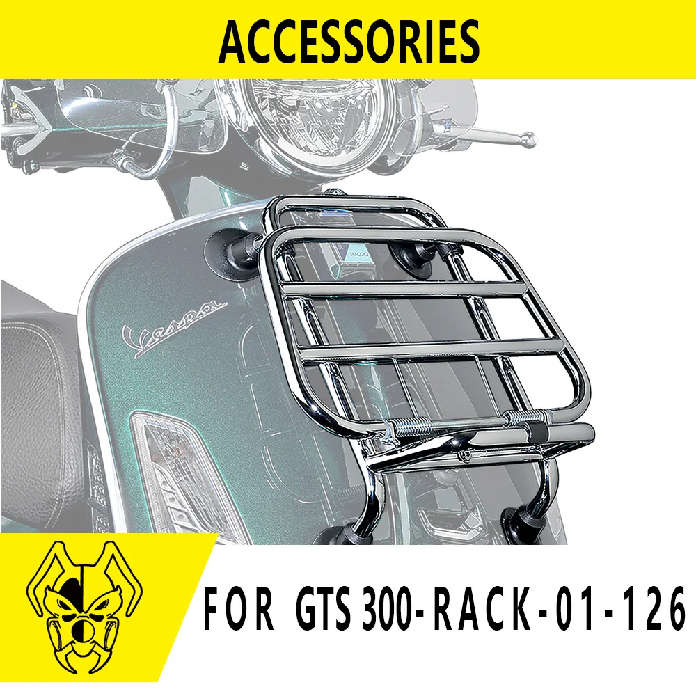 

MTKRACING для VESPA GTS 300 2019-2023, передняя багажник для мотоцикла, кронштейн, опорный держатель, аксессуары VESPA GTS 300