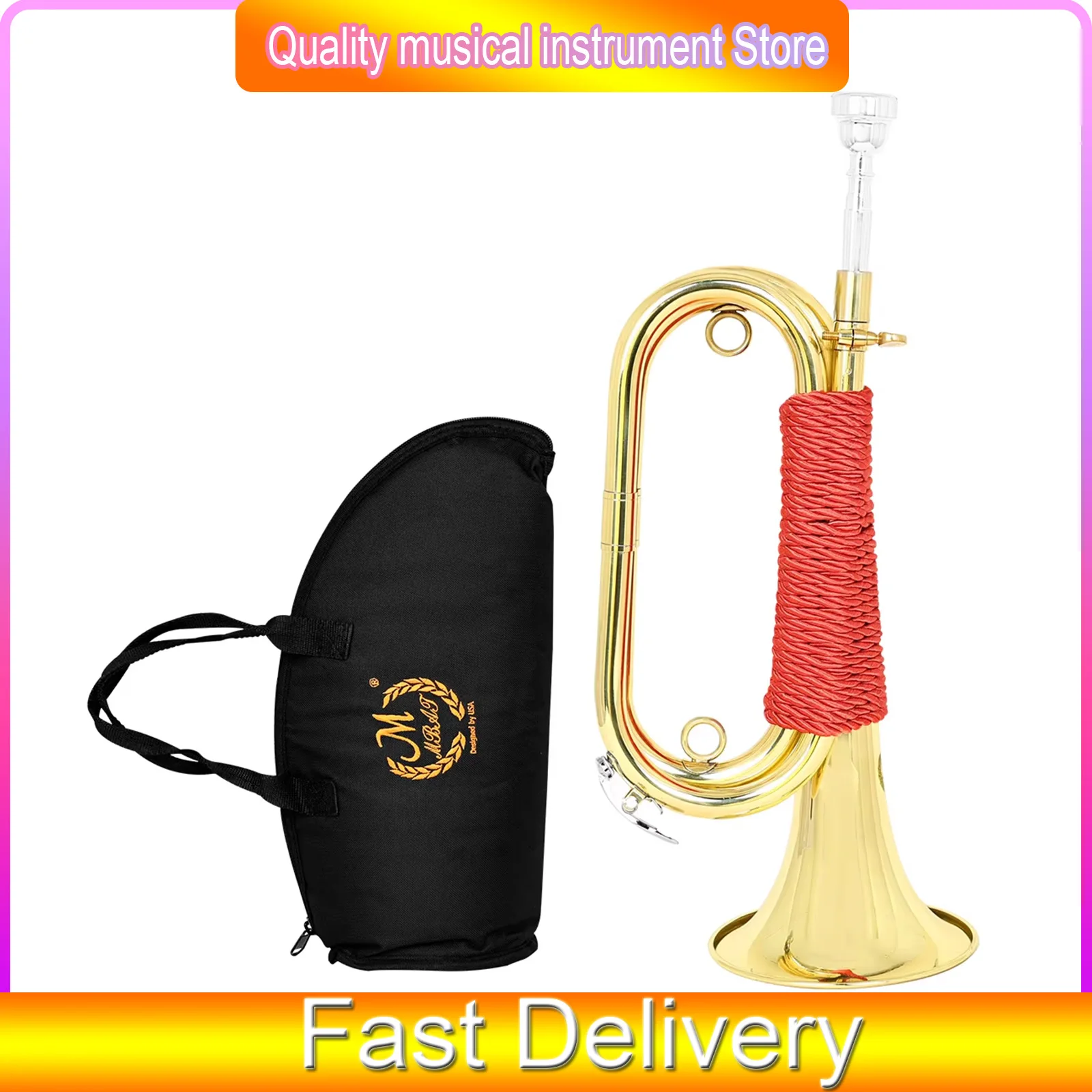 M MBAT Step Number Brass Extra Large Spanish Army Number Red Organization Handle Performance Special Instrument With Parts