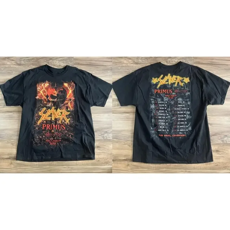 NEW 2019 Slayer Primus Ministry Tour T Shirt Metal Band Size S 5XL Reprint