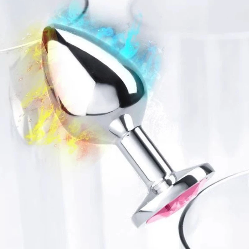 Metal Anal Plug Featuring A Gem-Embedded Base – A Beginner-Friendly, Unisex Adult Product - Image 5