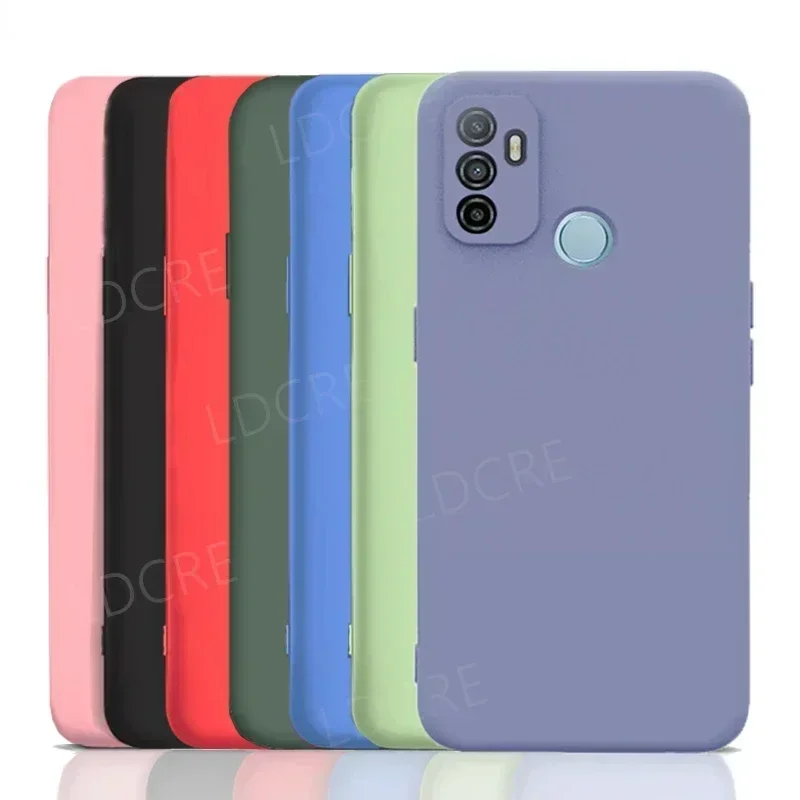 For OPPO A53 Case for OPPO A78 Case Silicone Soft Rubber Protective Case OPPO A53 A96 A77s A58 A76 A94 A95 A74 A52 A72 A57 Cover