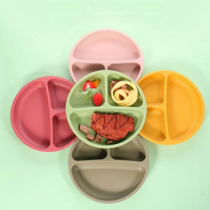 8PCS BPA Free Silicone Baby Feeding Set Suction Bowl Plate Straw Cup Spoon Fork Bib Kids Tableware for Children Toddlers image 6