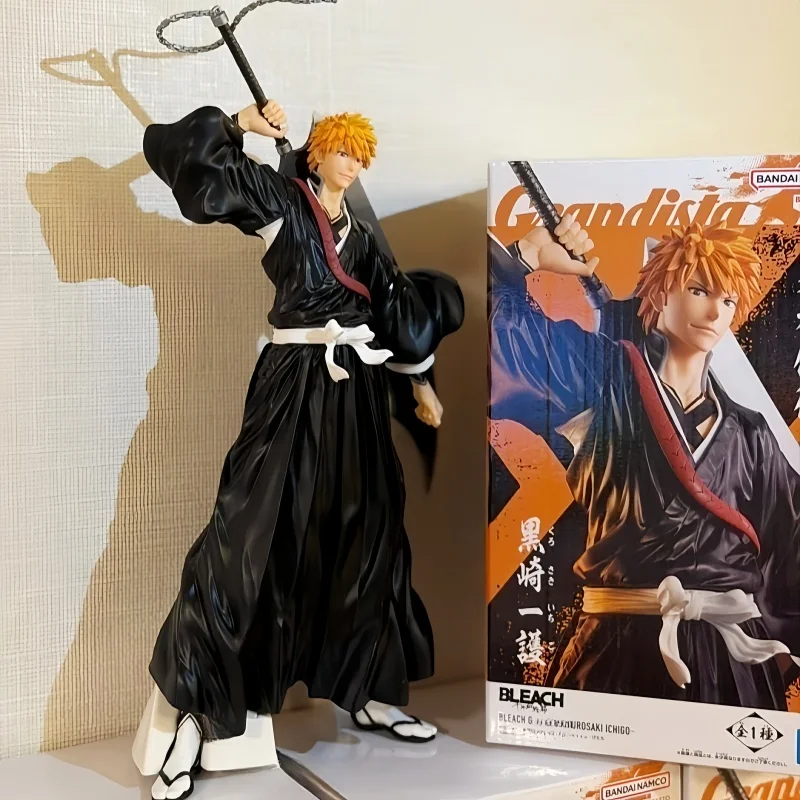 

Bandai Genuine Banpresto Grandista Bleach Kurosaki Ichigo Anime Action Figure Collectible Model Toys Ornaments Birthday Gift