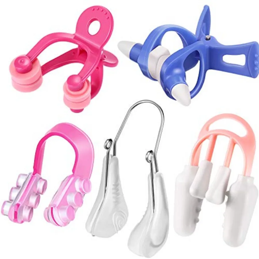 

5 Pieces Nose Clip Nose up Lifting Clips Nose Lifters Beauty Clips Silicone Nose Bridge Slimming Clips Nose Massagers Tools for