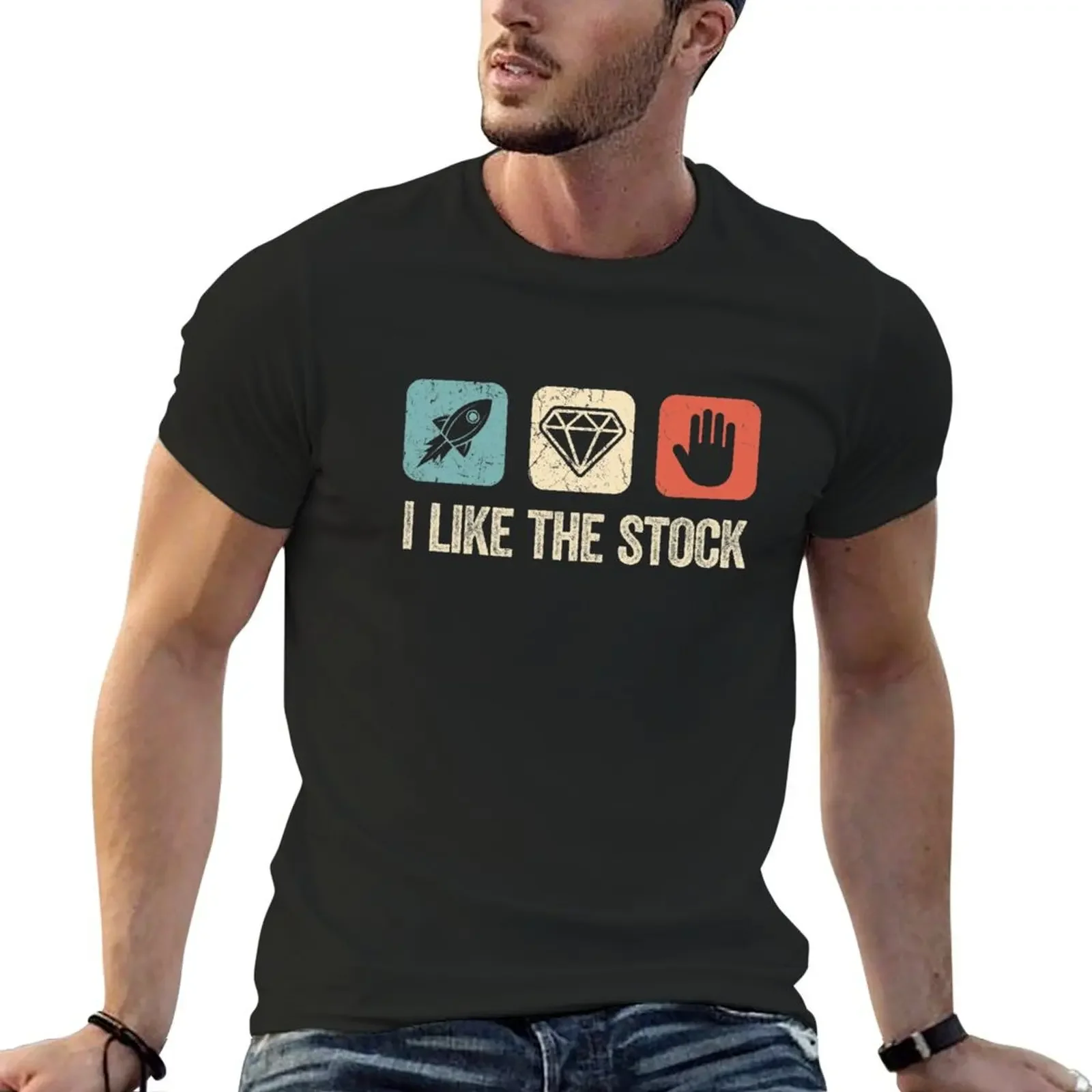 Diamond Hands I like the stock! Funny AMC stock trader, GME stock investor, stock market investor funny gift T-Shirt