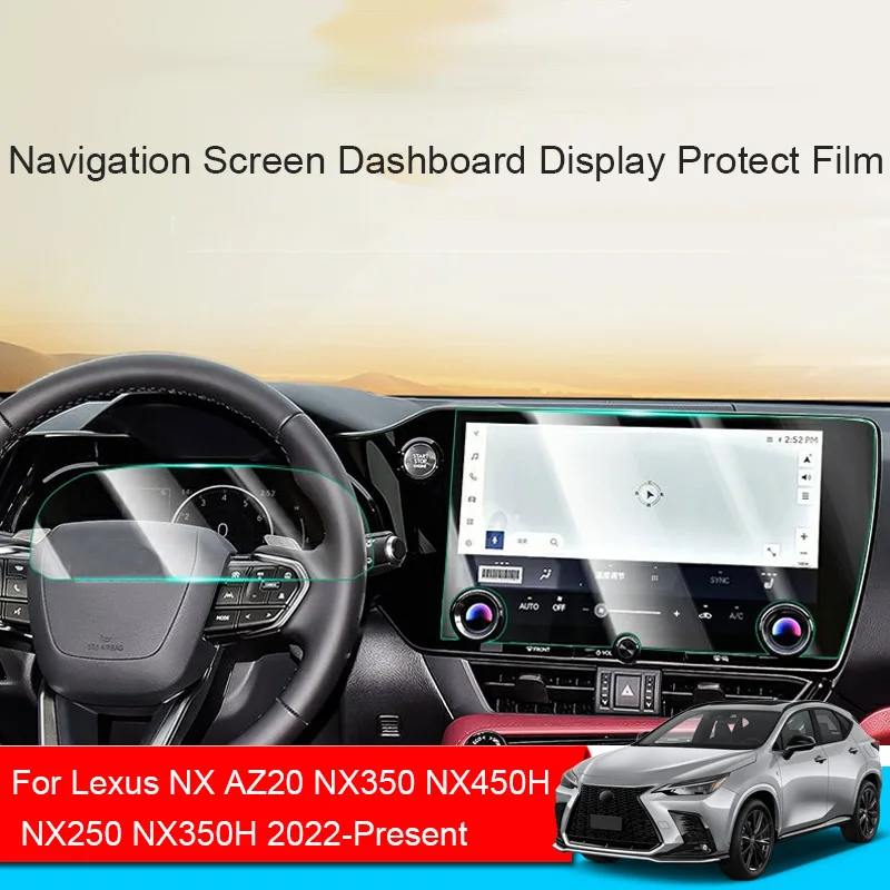 

Car GPS Navigation Screen Protect Tempered Film For Lexus NX AZ20 NX350 NX450H NX250 NX350H 2022-2026 Dashboard Display Sticker