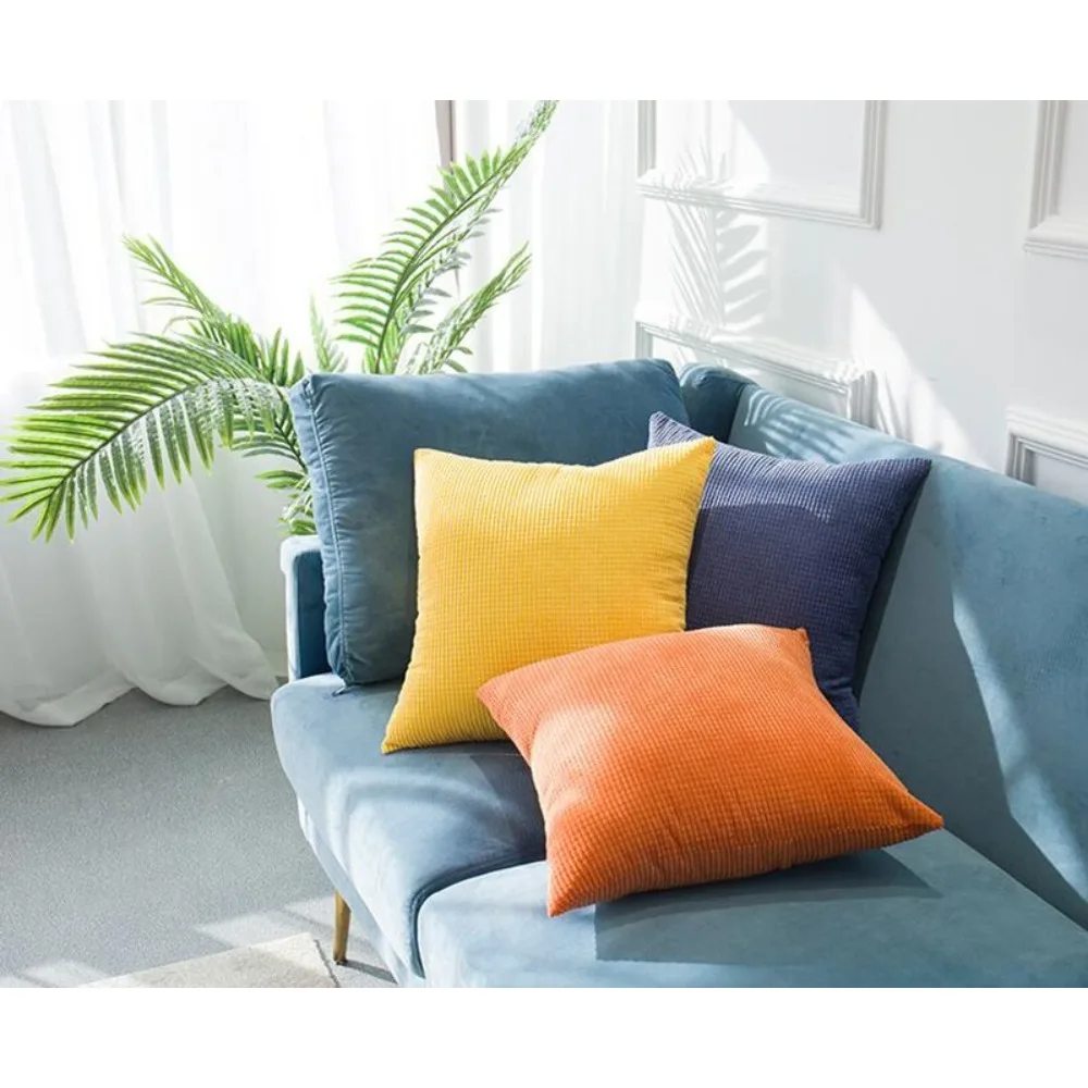 CIFBUY Solid Luxury Square Cushion Cover 30x50/40x40/45x45/50x50cm Soft Decorative Throw Pillow Case for Sofa Car Home