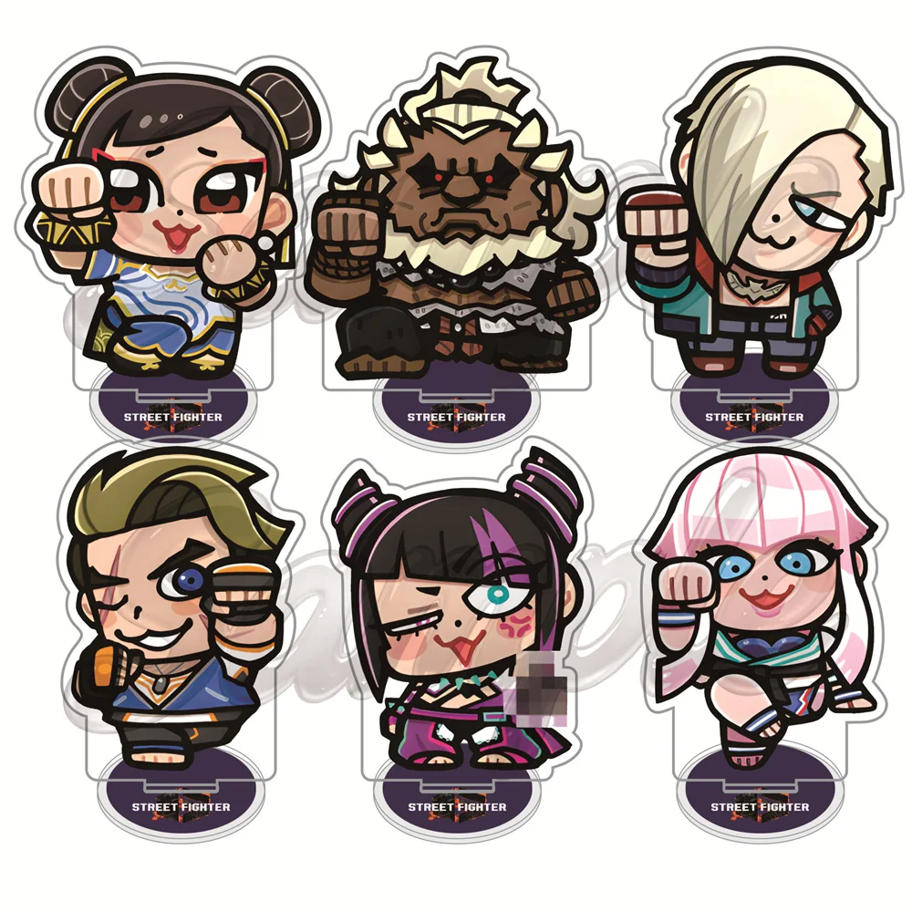 Game Street Fighter 10cm Acrylic Stand/Keychain Tabletop Decorations Accessories Decor Gifts Exquisite Products Gifts
