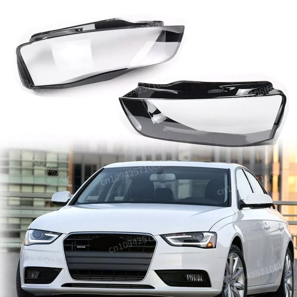 

Left Right Car Front Headlamp Cover For A4 B8.5 2013 2014 2015 2016 Glass Headlight Cover Auto Lampshade Lamp Lens Shell