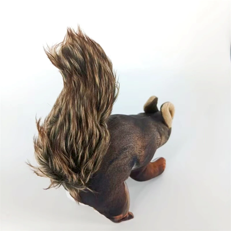 Simuliertes Kaninchen-Eichhörnchen-Plüschspielzeug, interaktives Quietschspielzeug für Hunde, weich, langlebig und unterhaltsam, Beißspielzeug, Welpentraining, gesundes Kauen – Detail 7