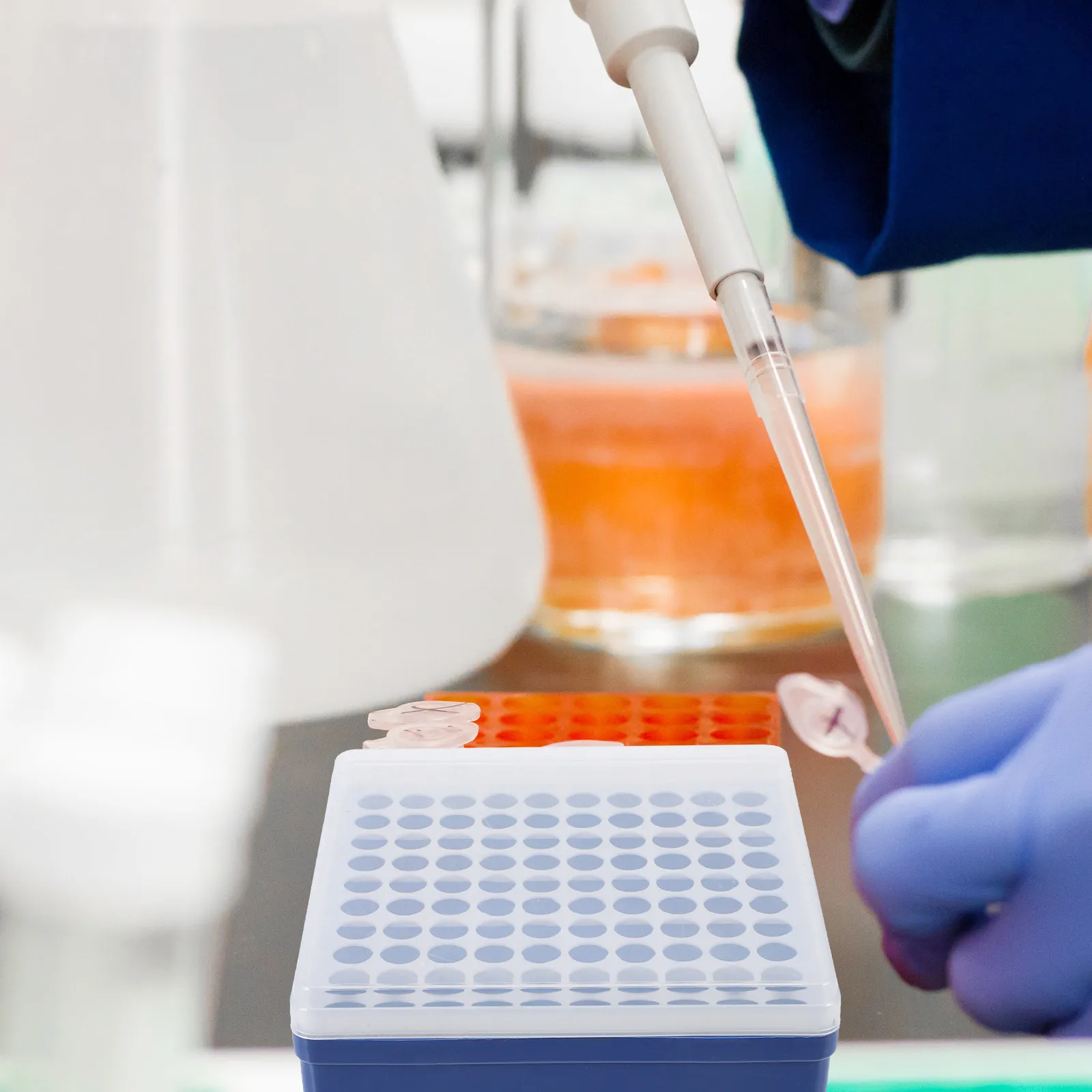 

Plastic Test Tube Storage Box 100 Holes Centrifuge Tube Holder for Science Labs Research Facilities Clinical Settings and