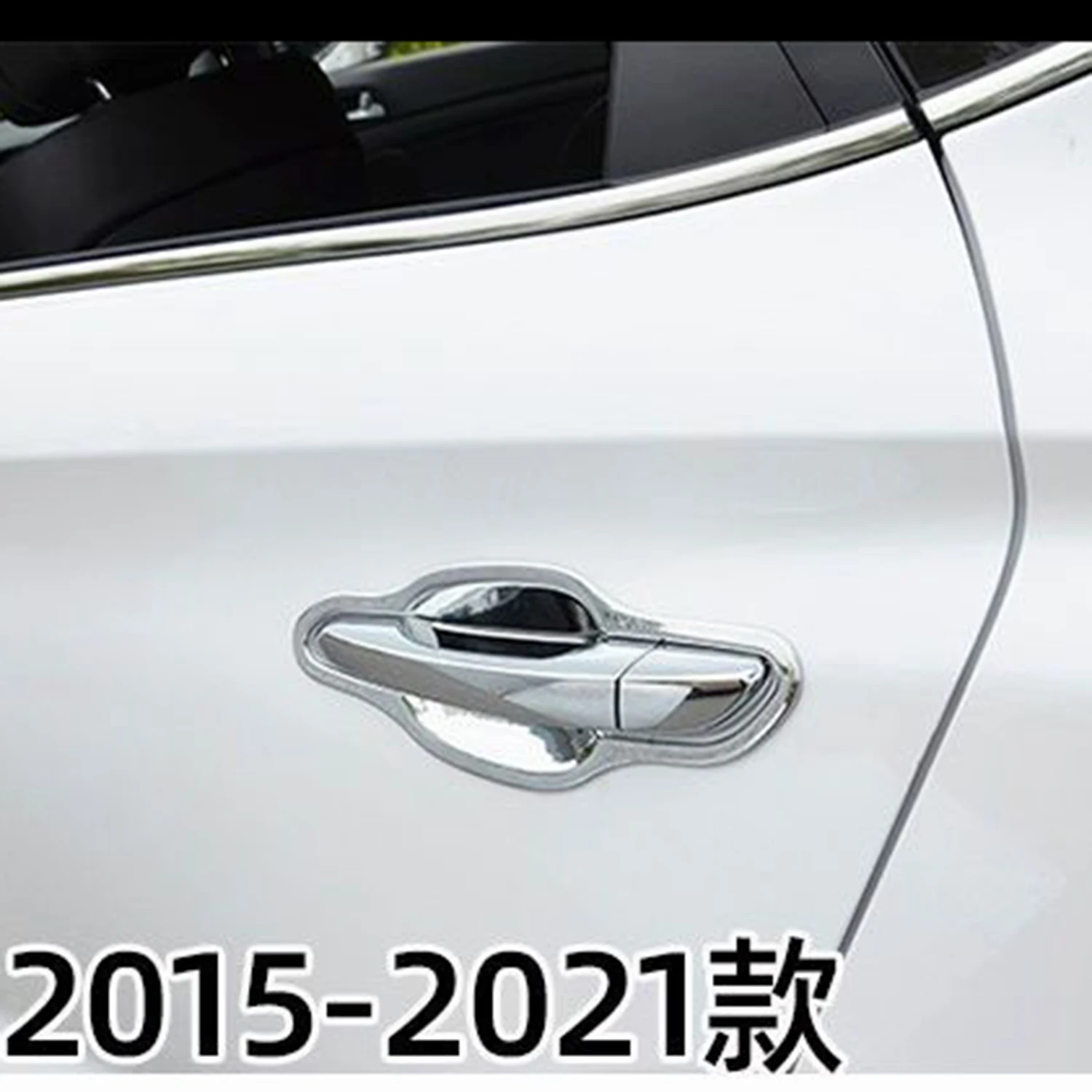 Car ABS Chrome Rearview Accessories Plated Trim Door Bowl Handle Cover Paste Style For Hyundai Tucson 2014 2015 2016 2017 2018