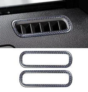 

Carbon Fiber Door Vent Air Vent Trim Frame Cover For 2009 Ford Mustang Interior Upgrade Styling Accessory Auto Decoration Part
