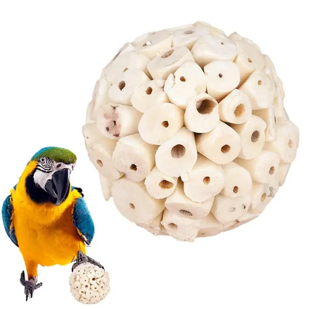 

Parrot Chewing Toy Ball Chew Shred Foraging Bird Cage Accessories For Parakeet Parrotlet Lovebird Budgies Conure Cockatiel