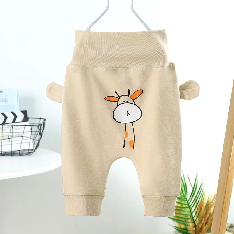 Verdickte Baumwollhosen für Kleinkinder, Babyhosen mit Cartoon-Print, Herbsthosen für Neugeborene Jungen und Mädchen mit großem Hüftumfang, Kleidung 0-3 Jahre – Detail 7