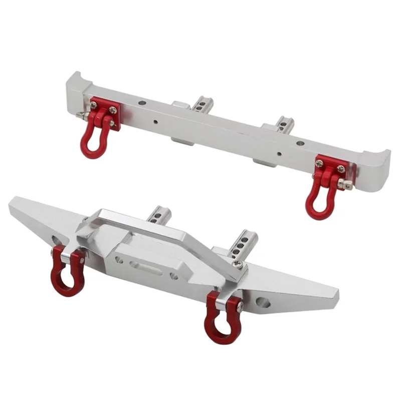 

Metal Front and Rear Bumper with Tow Hook for MN128 1/10 RC Car Upgrade Parts Accessories,