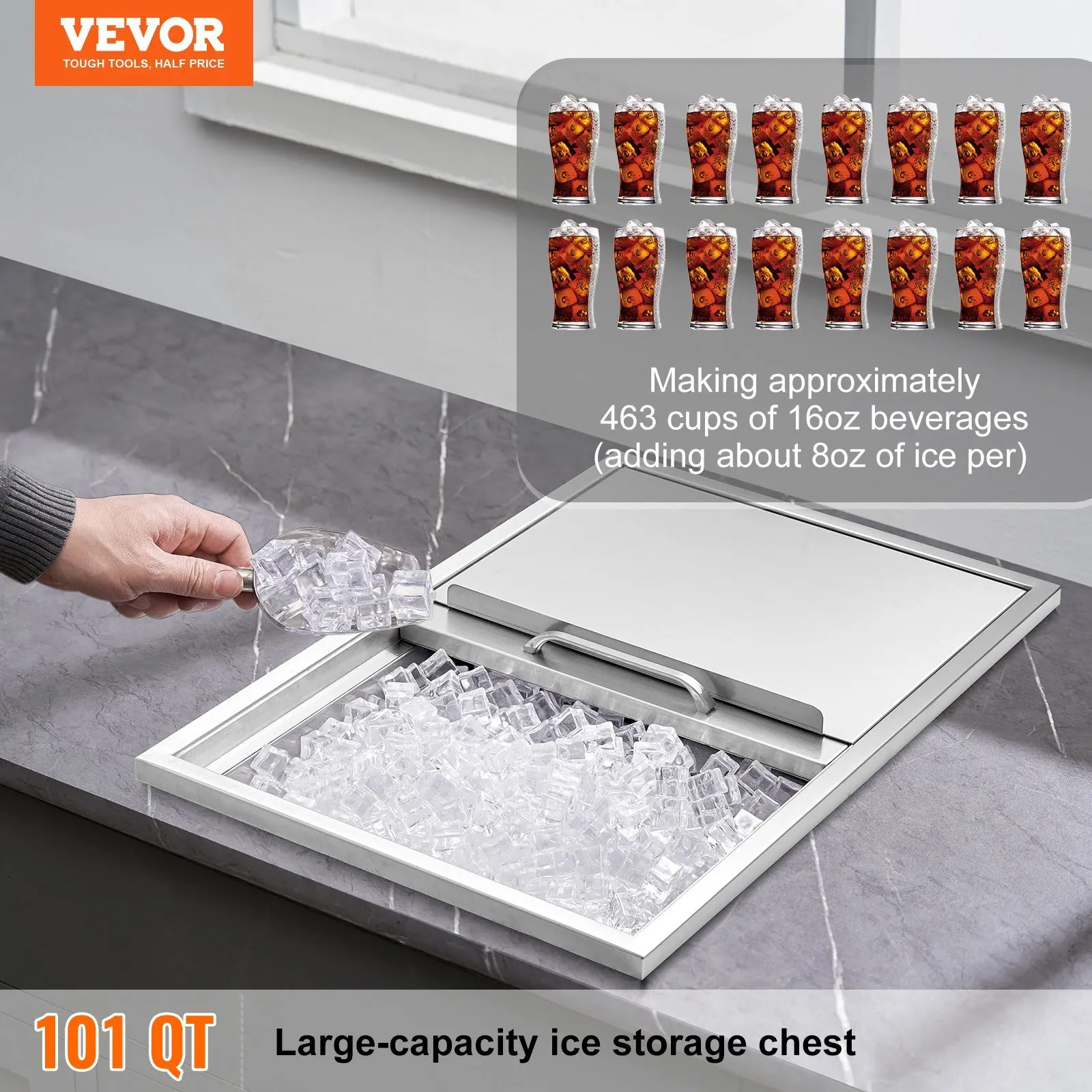 VEVOR Drop in Ice Chest, 27