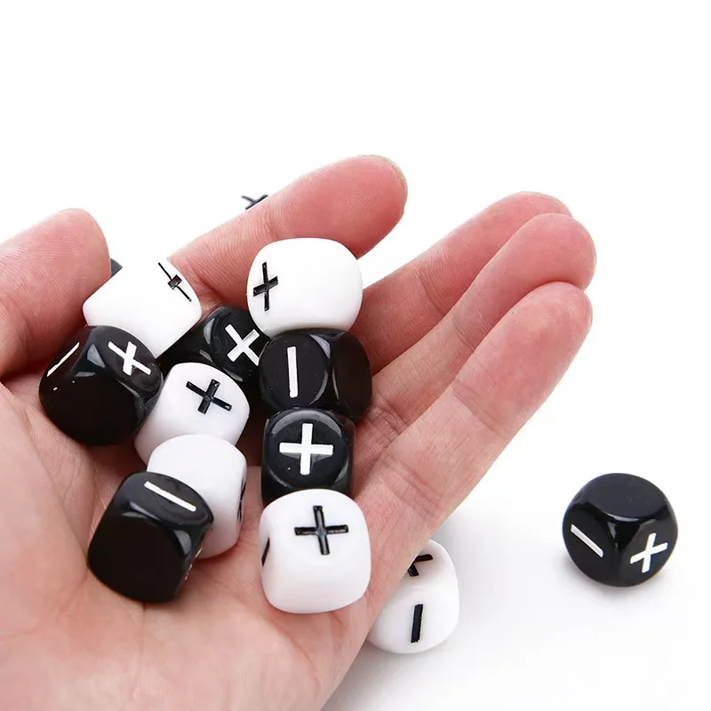 Math Learning Plus Minus Sign Dice Arithmetic Symbols Educational Calculation Classroom Teaching Supplies For Kids Boys Girls
