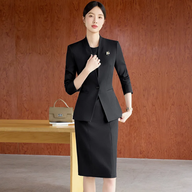 High-end women's suit dress jacket, new spring and autumn fashion, elegant and slimming, suitable for workplace and commuting, p