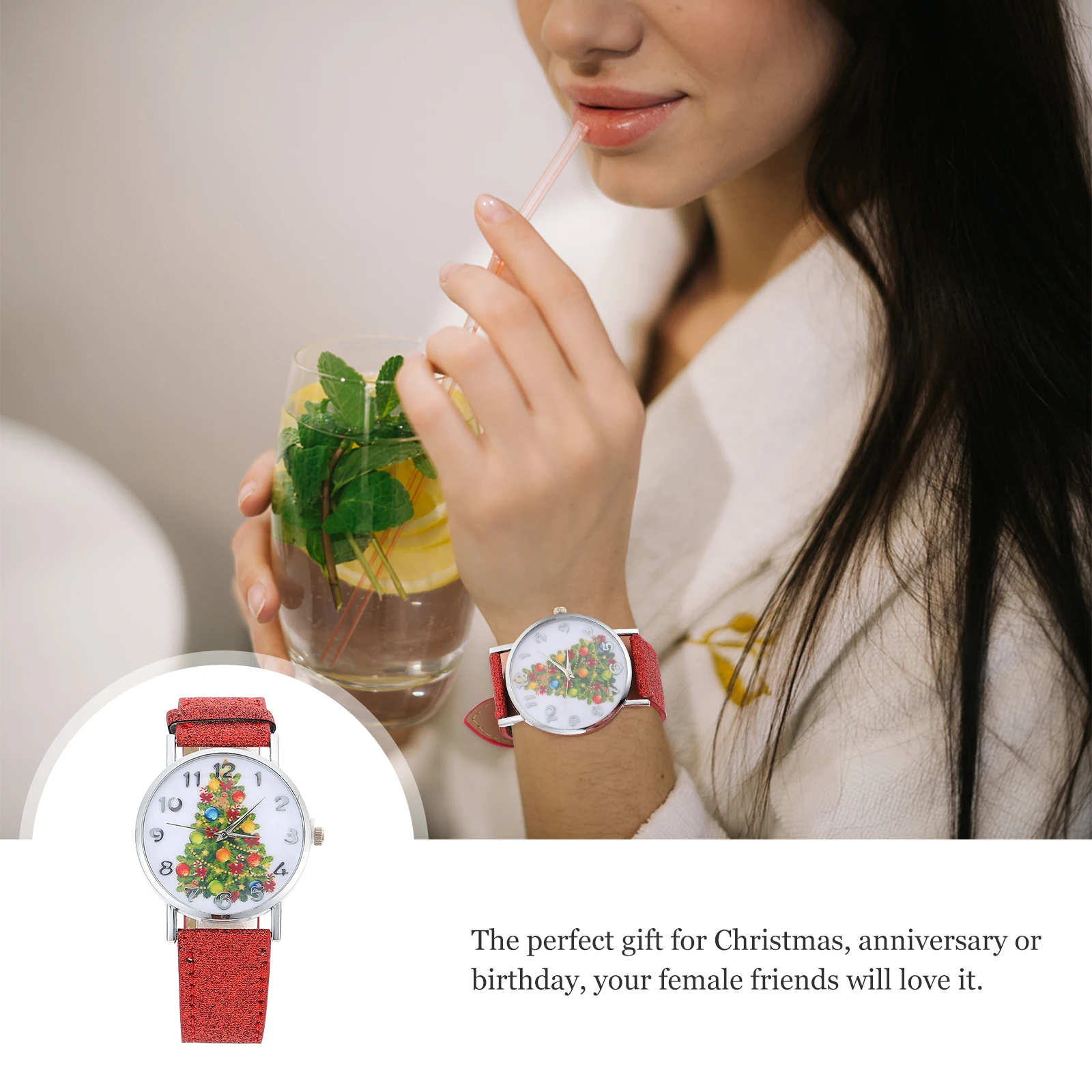 

Women's Watch Christmas Watches Woman Wristwatch for Ladies Female Neutral Themed