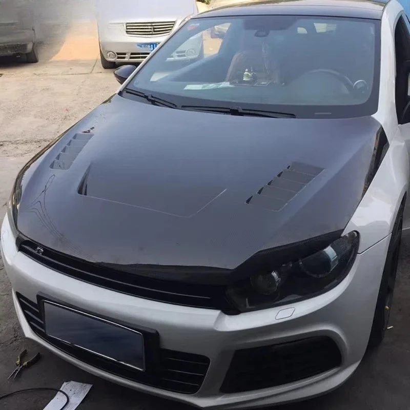 High Performance Carbon VX Style Hood Black Glossy Bonnet for Scirocco
