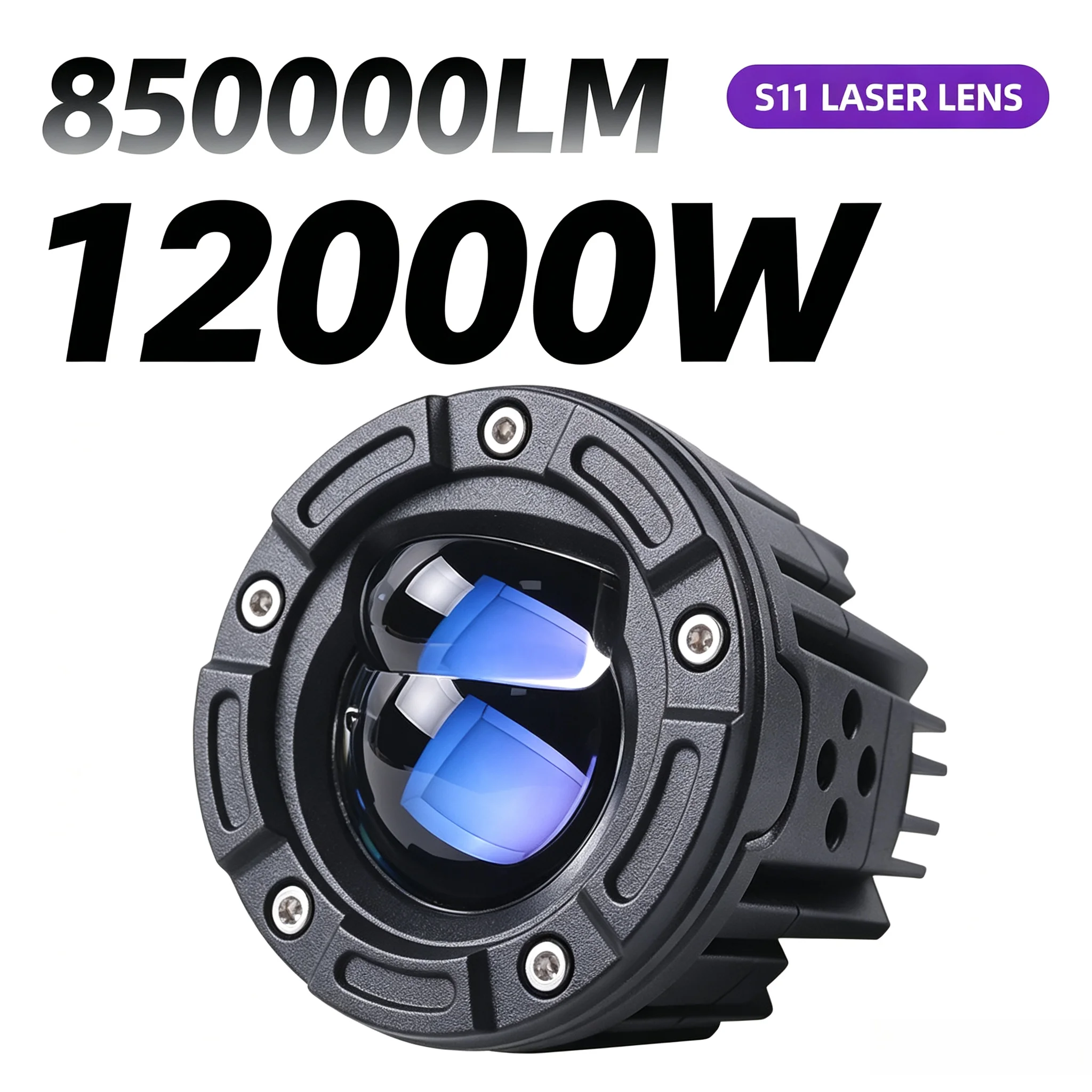 NXY S11 Smart Waterproof Bi LED Projector Headlight Dual Beam Work Light Motorcycle Car Lamp High Bright LED Driving Fog Lamp