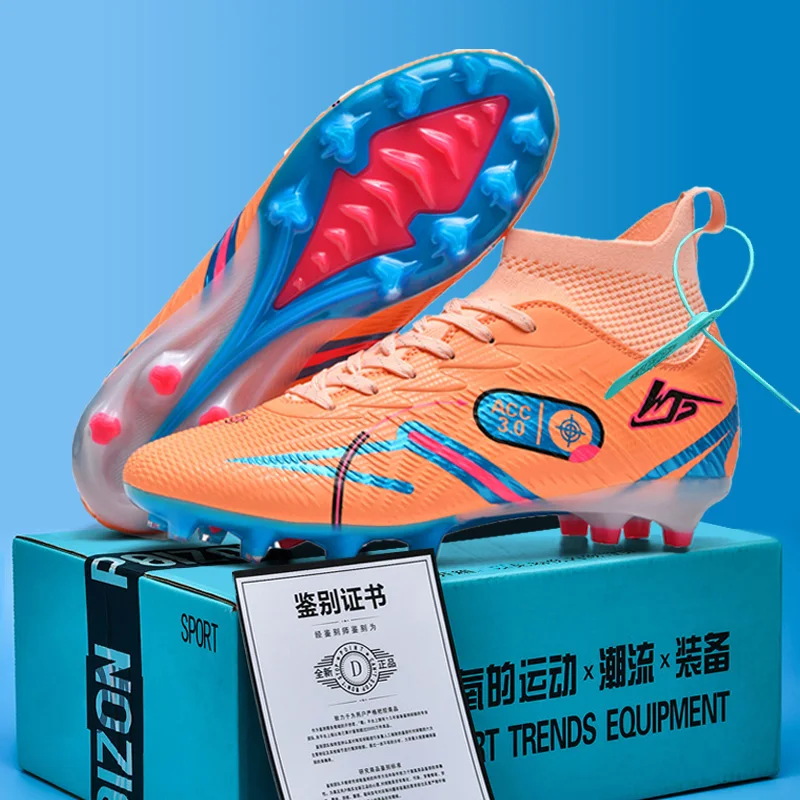 Quality Football Boots Wholesale C.Ronaldo Football Boots Assassin Chuteira Campo TF/AG Sports Boots Futsal Match Training Boots