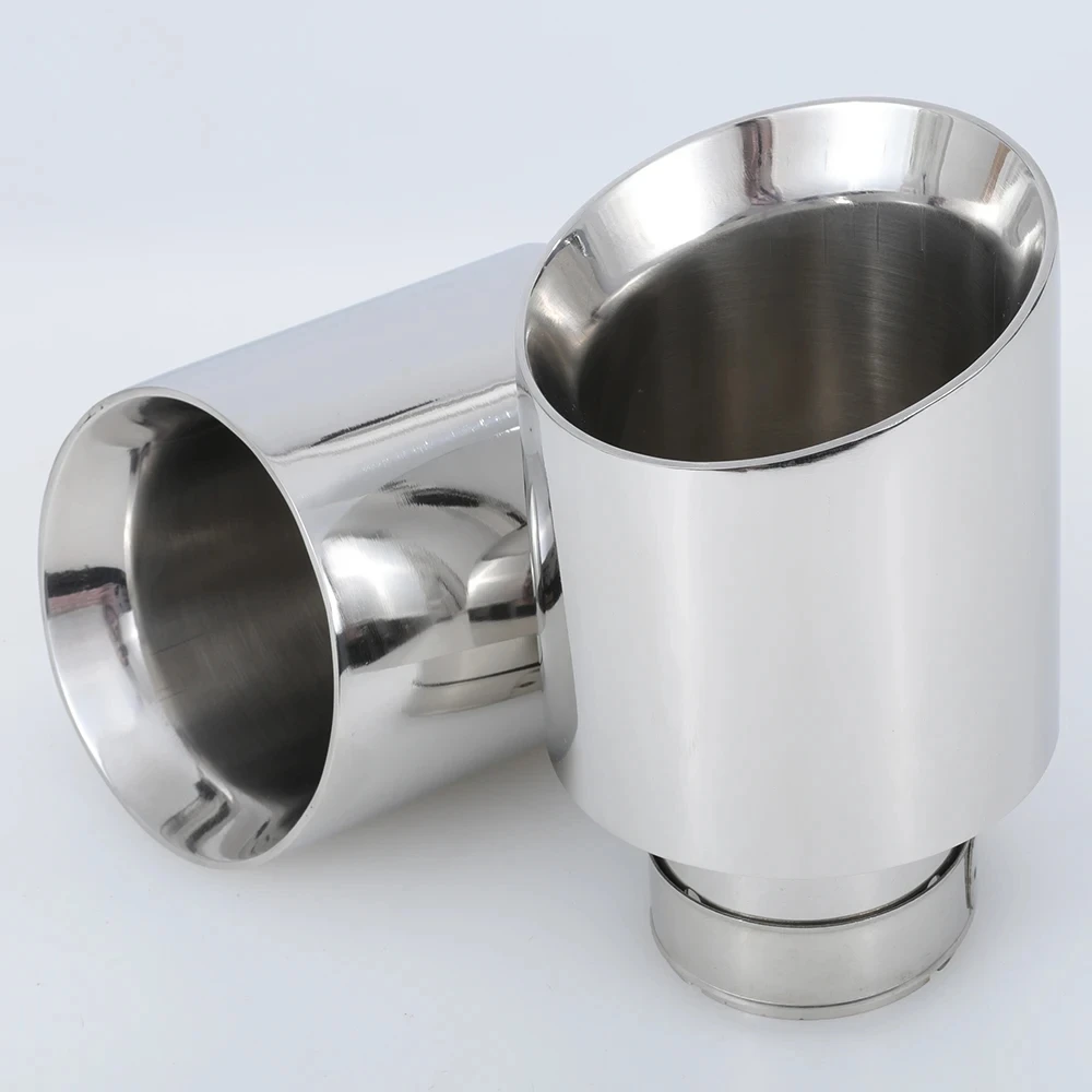 Newest Style Stainless Steel Universal Exhaust System End Pipe+Car Exhaust Tip 1 Piece