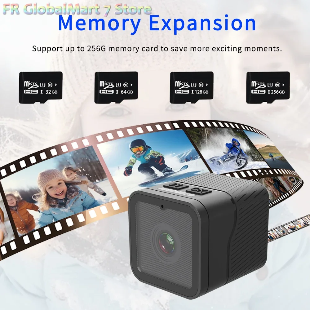 كاميرا رياضية صغيرة DV Action HD 1080P دراجة نارية خوذة كاميرا في الهواء الطلق فيديو DVR مسجل الصوت داش كام لسيارة دراجة