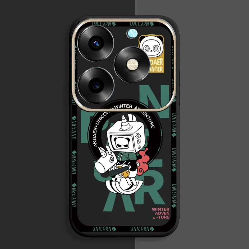 ل itel S23 Plus A50 A60s A70 مكافحة سقوط الغبار ماتي شل الغطاء الواقي نمط رقم 43 #4