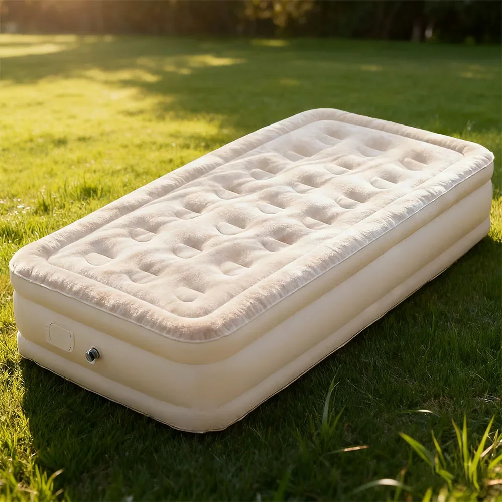 Air Mattress Built-in Pump Self-inflating Mat Cushion Outdoor Tent Inflatable Bed Double sleeping Pad For Camping or Indoor