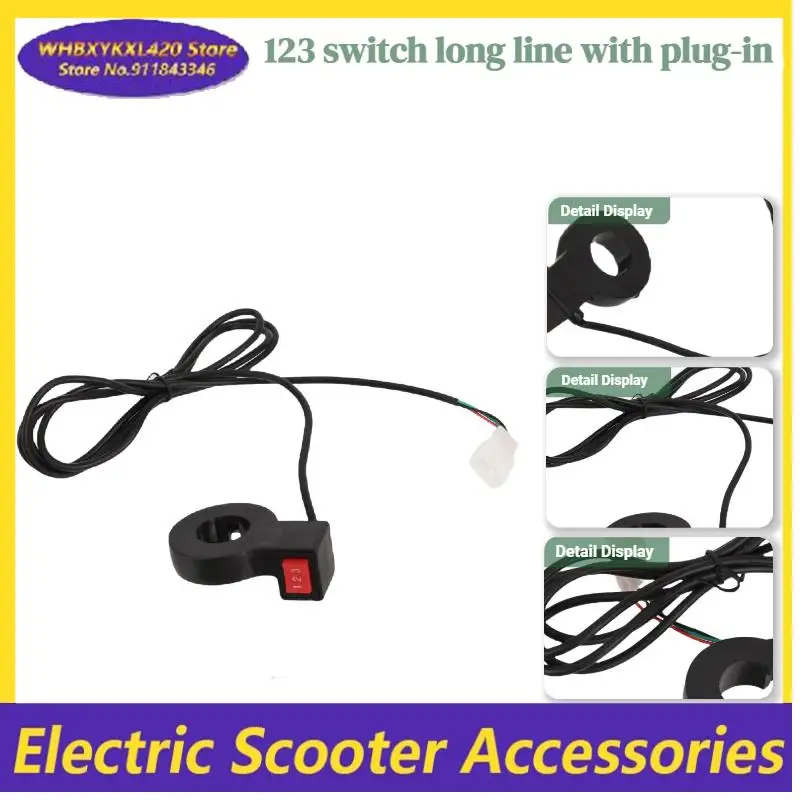 Electric 3 Speed Module Handlebar 3 Gear Switch Shift For Motorcycle E-bike Scooter Motorcycle Switch Universal Button Accessory