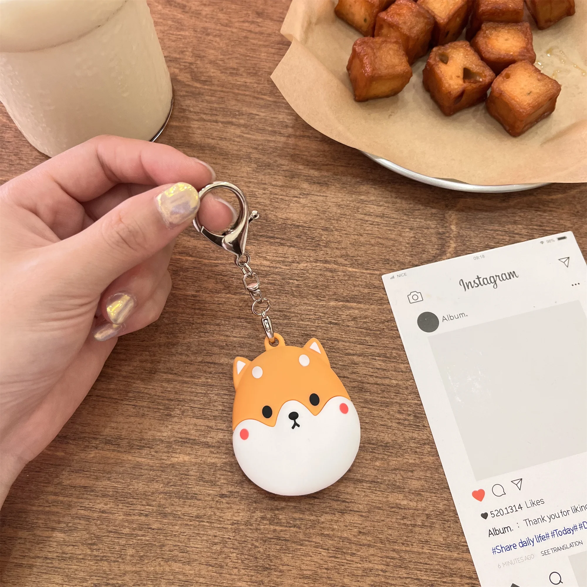 For Samsung SmartTag 2 Case 2023 Protector Cover Cartoon Dog Shark Pattern Soft Silicone Shell Skin Cover