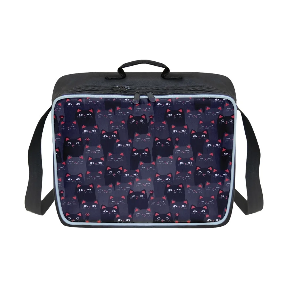 

Luxury Popular Student Crossbody cat dog Lunchbox More Big Lunch Bag 3D Printed Thermal insulation Food Handbags Ice Bags
