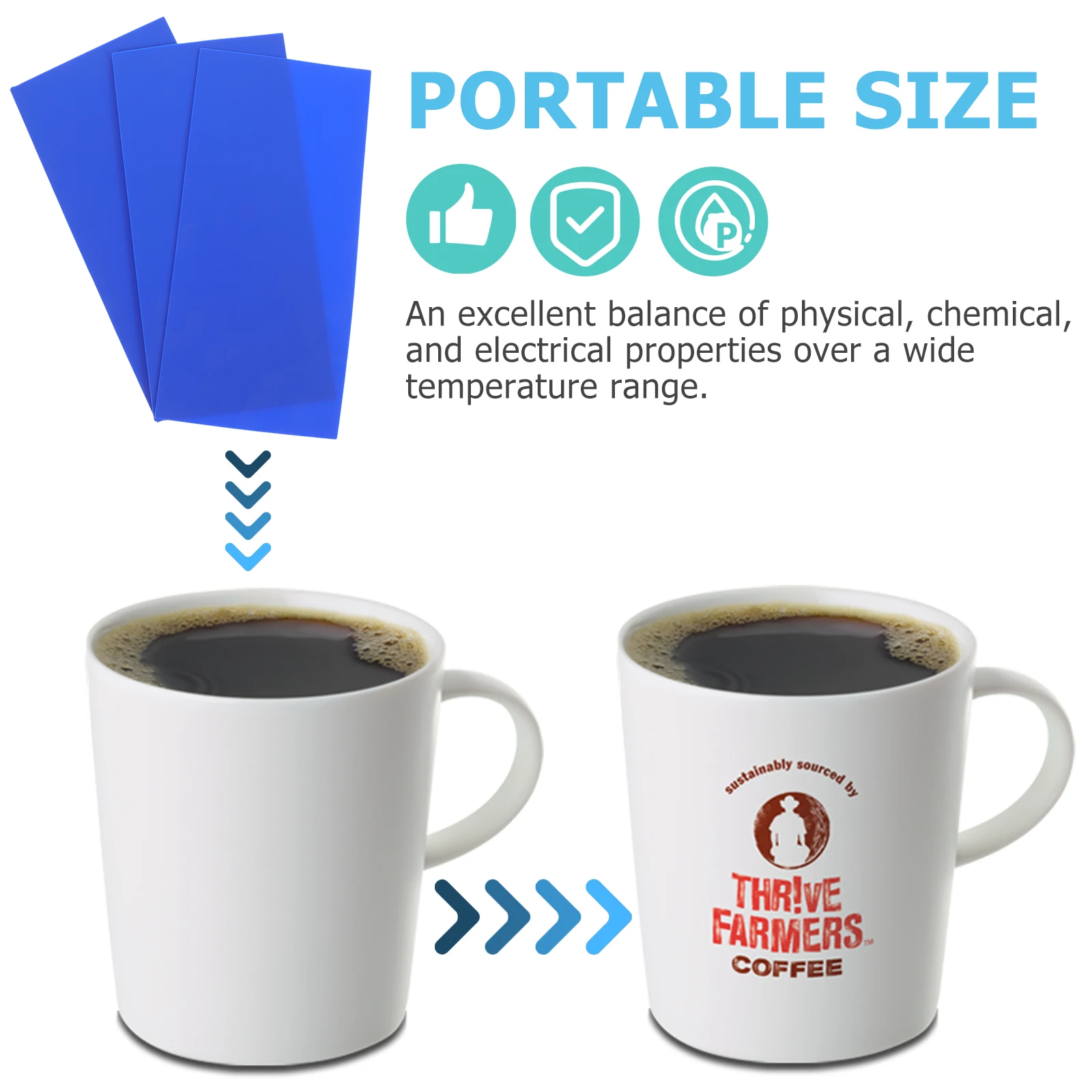 

3 Pcs Mug Silicone Board Set Press Machine Pad Wraps for Sublimation Flexible Cup Silica Gel