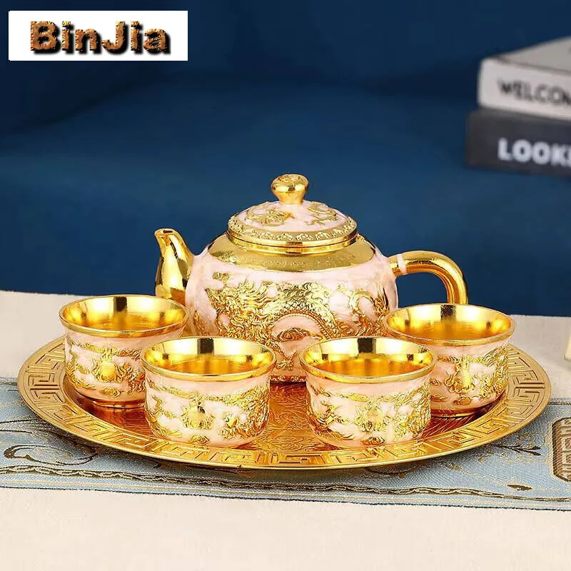 

Европейский кунг-фу чайный сервиз, мастер-чашка, чайник, китайский чайник с холодной водой, сухой поднос, гостиная, офис, подарок, украшение