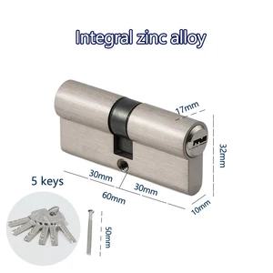 Smart Locking Cylinder Door com Master Key, Entrance Lock, Indoor Locking, 60mm, 70mm, 80mm, Customize Key 10 principais vendas cilindro de - №8
